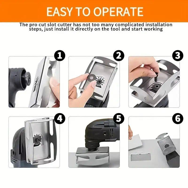 SnapFixMate 2 Packs Square Slot Cutter Compatible for Dewalt 20V & Milwukee M18 Oscillating Multi-Tool to Cut-in Single Gang Wall Boxes,Outlet Cutter for Drywall,Efficient Carving Tool,Square-Shaped,dealsforyoudays Blade Milwaukee for old work box