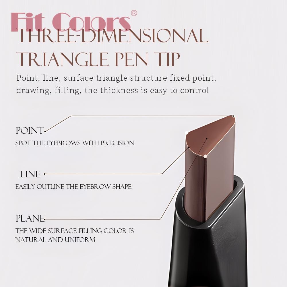 Fit Colors Eyelash Mascara Eye Liner Brow Pen Set, Long Curl Natural Look, Perfect Gift for Eyes, Beauty Essentials Kit