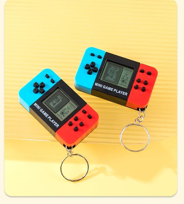 Mini Handheld Game Console Keychain Video Game Player Party Favors For Kids Birthday Christmas Gifts School Classroom Prizes