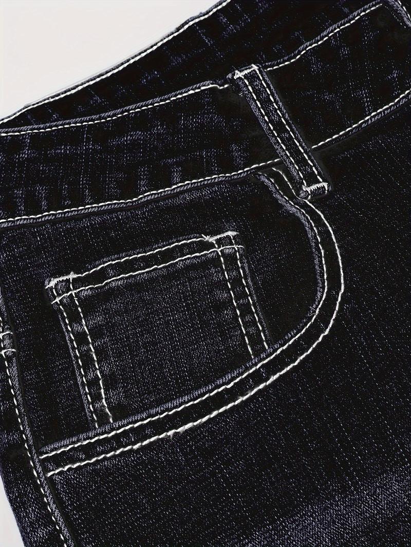 Men's slim-fit jeans - elasticated for comfort and easy daily wear - versatile long pants