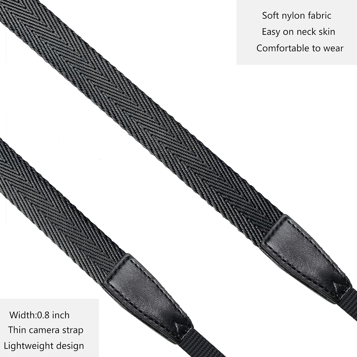 Camera  Strap/Thin Camera Strap or Binoculars Strap Black