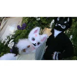 Fursuits Animal Head Costume Cat Furry Head Kigurumi Cute Dog Head Costume Halloween Cosplay Costume Performance Props Kids gift