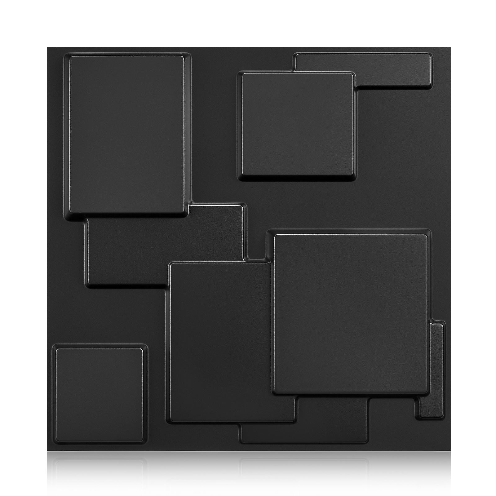 3D Geometric Pattern Wall Panel, PVC Material Wall Decoration, Modern Wall Decor for Living Room Hall Bedroom Hotel Office