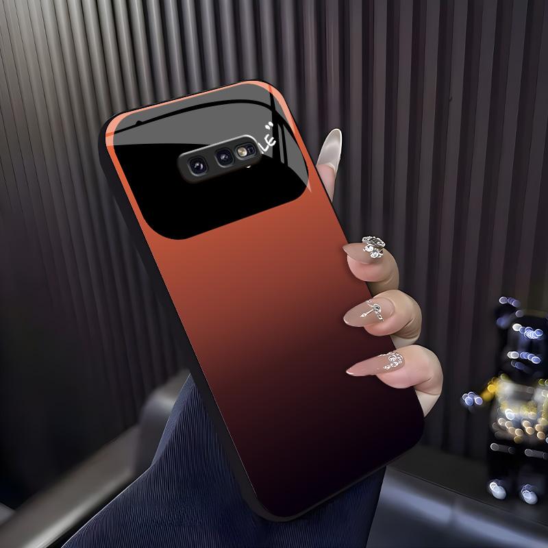 Aesthetic Gradient Phone Case for【Galaxy S10e】, Anti-Scratch Hard Cover with Full Camera Protection 666