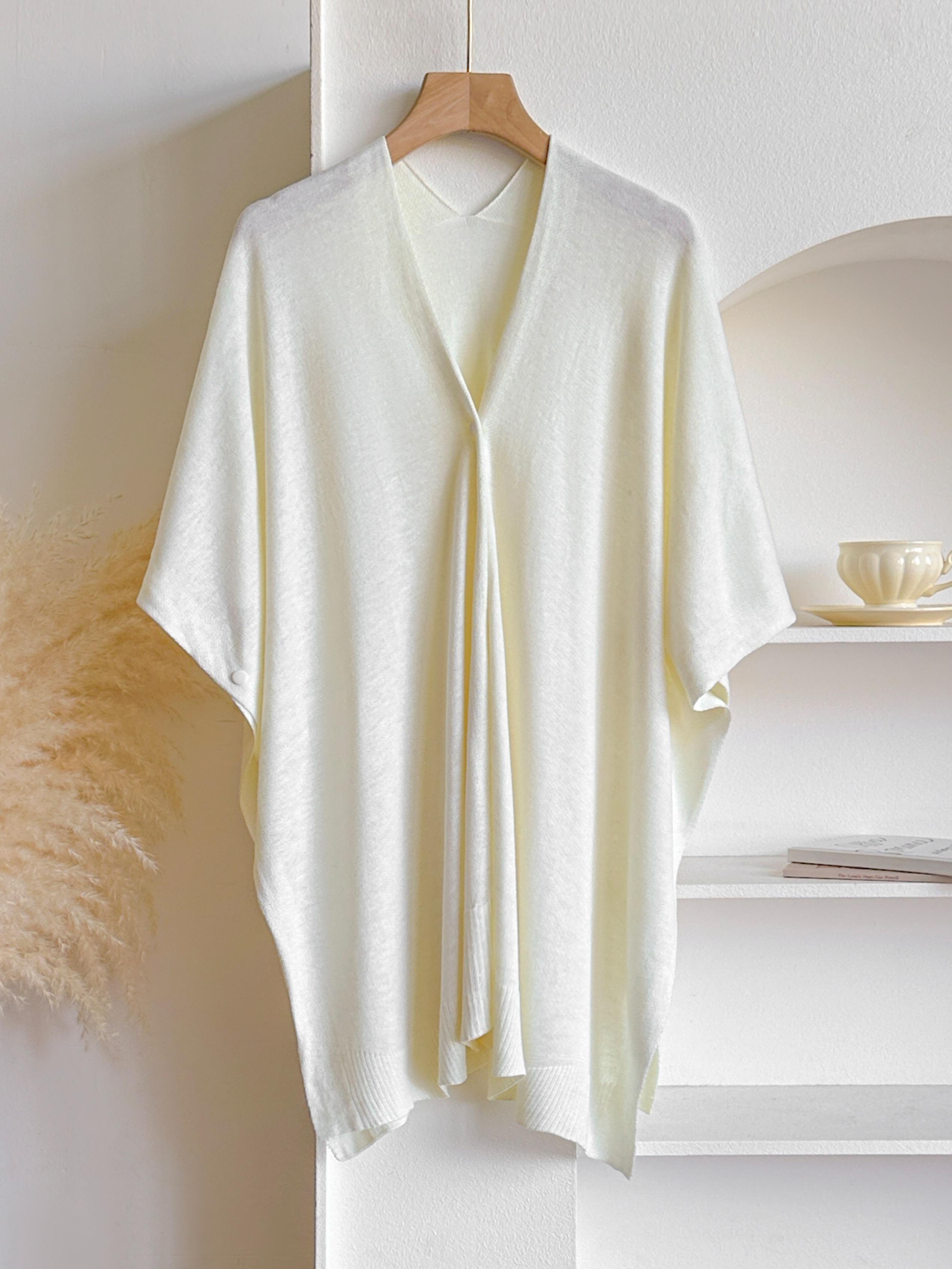 Women's Elegant Solid Color Shawl, Casual Soft Shawl, Soft Comfortable Fashion Accessory, Versatile Vintage Style, Perfect for Daily Wear