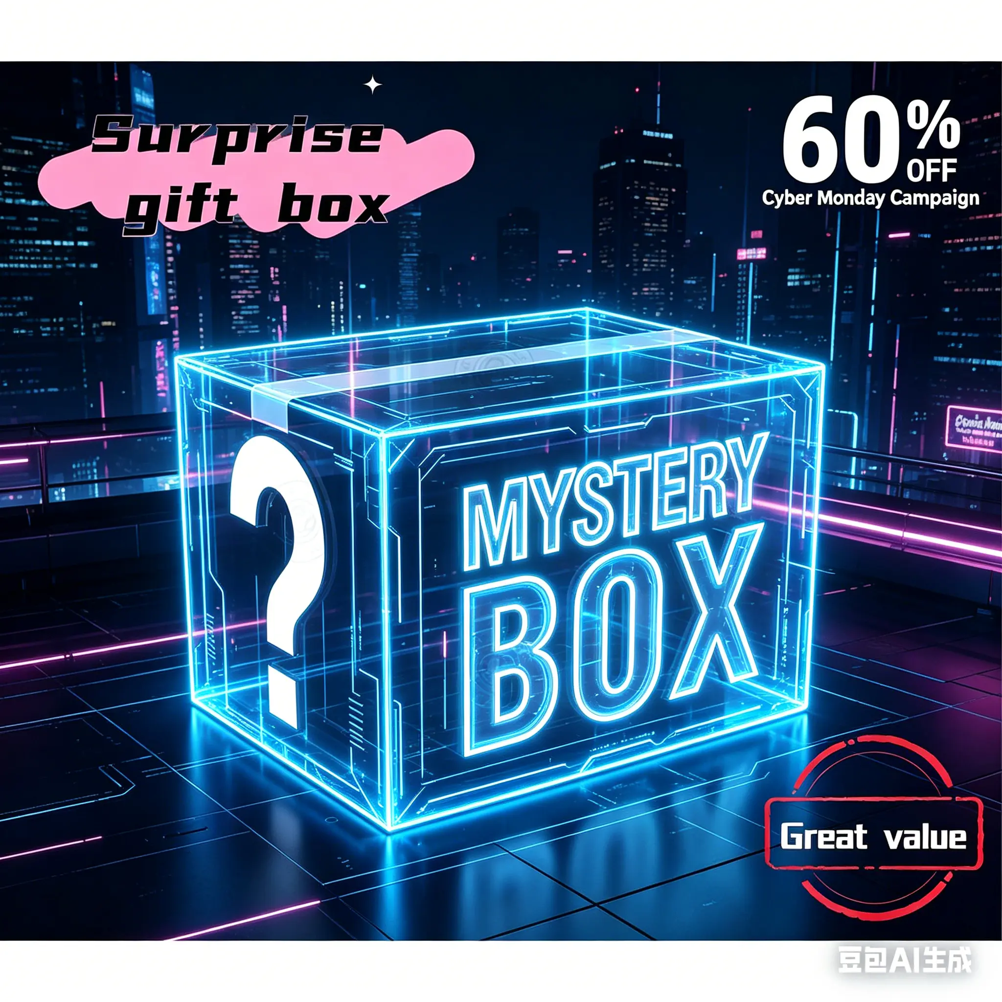 Amazing Lucky Mystery Surprise Box!Random Premium Tech Including Smartphones, Headphones & Electronics – Exciting Unboxing Experience, Durable Quality, Grab Your Lucky Gift Box For Incredible Tech Rewards Now!