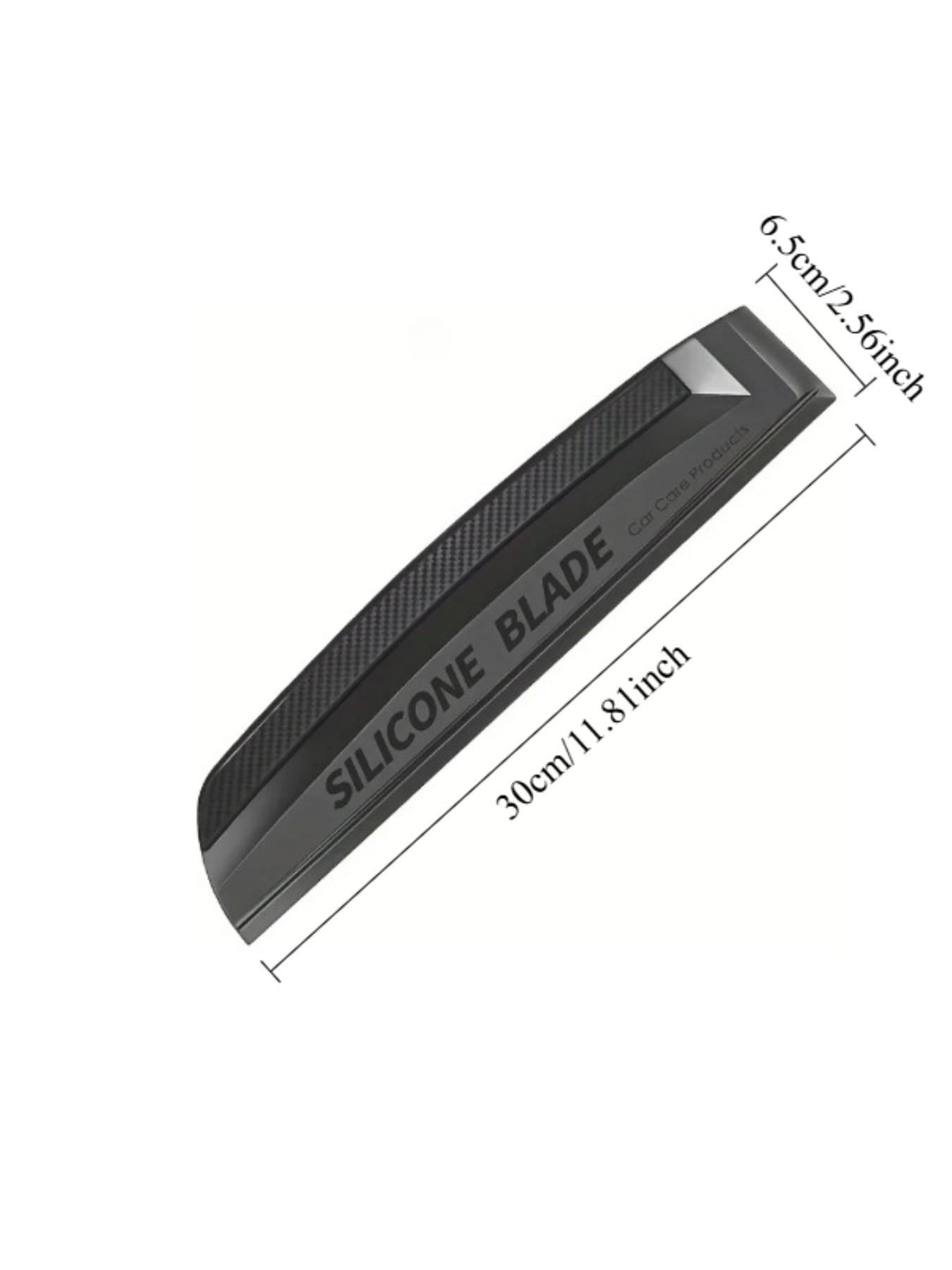 Multi-Purpose Soft Silicone Squeegee, Non-Scratch Handy Water Wiper Drying Blade, Car Wrap Film Scraping Tool, Auto & Household Glass Cleaning Accessory, Windshield Wiper