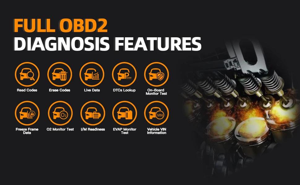 ANCEL AS200 Car OBD2 Scanner  Check Engine Fault  Automotive Diagnostic Tool  Professional Code Reader Vehicle