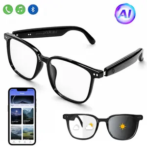 Father's Day Gift 27g AI Smart Glasses | Auto-Color Changing Lenses | HiFi Audio + Call Noise Cancellation | Bluetooth 5.4 & 6H Battery