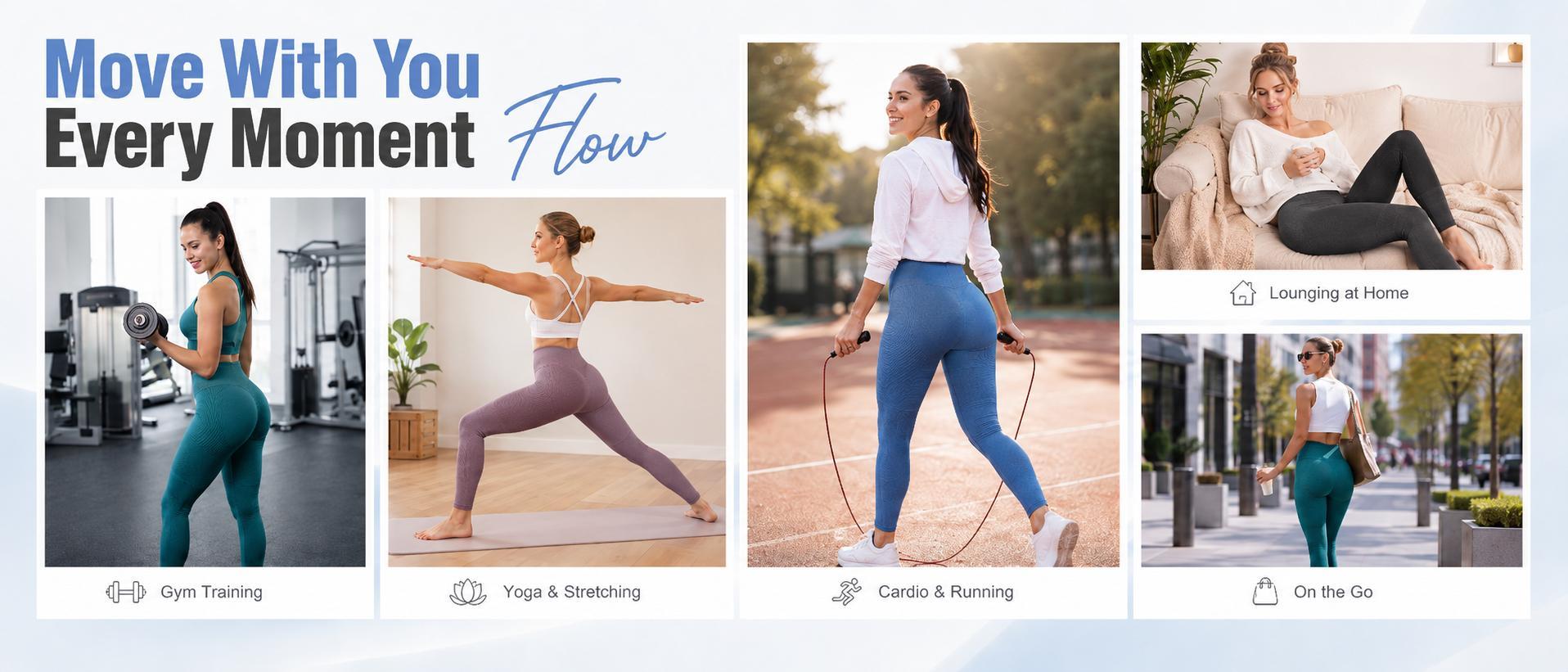 POWERASIA 3 Pack Women Anti Cellulite 3D Leggings Butt Lifting Compression Legging High Waisted Tummy Control Gym Yoga Pants