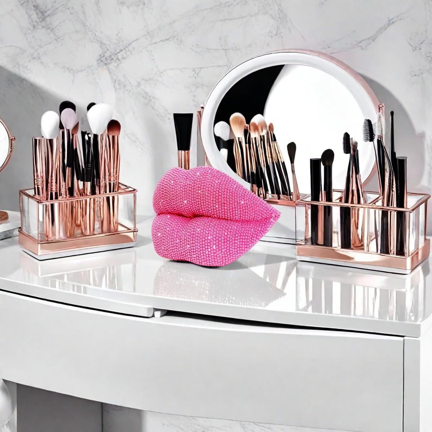 Sexy Lipstick Holder Pen Stand, Resin Craft, Vanity Makeup Brush/pen Organizer, Unique Decorative Item, Perfect Gift for Valentine's Day/birthday