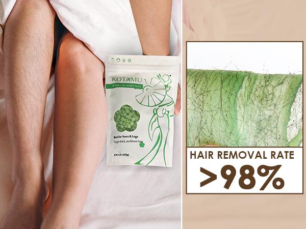 KOTAMU Hair Removal Set for Men & Women - Max Professional Body Care Cosmetic Comfort Set.For Underarms, Brows & Sensitive Skin. Digital Wax Cartridge - Home Salon Use. Waxing Kit