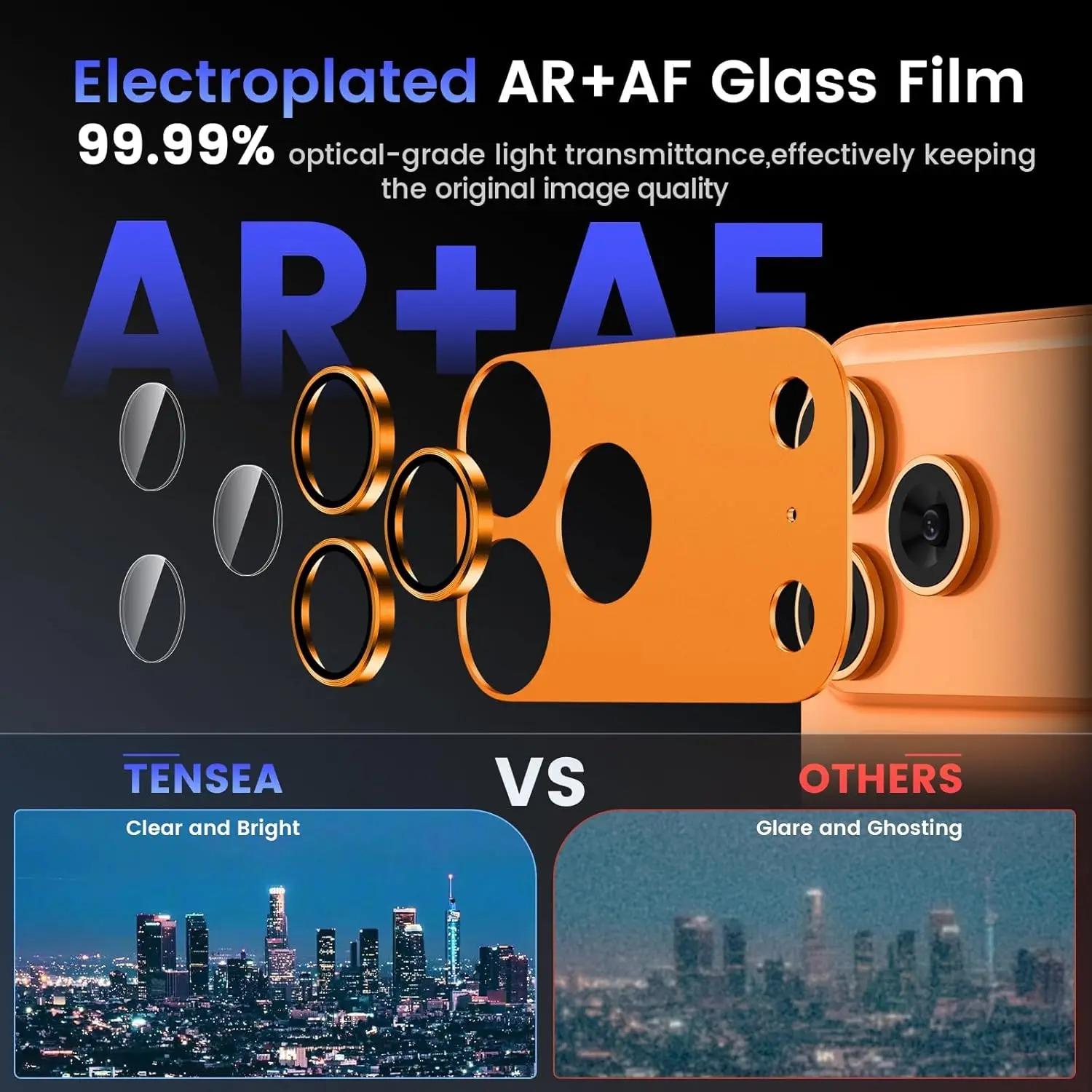 Metal Frame Camera Lens Protector for iPhone 17 Pro & Pro Max - 1-Piece Tempered Glass, Scratch-Proof Smartphone Accessory for Cellphone Devices