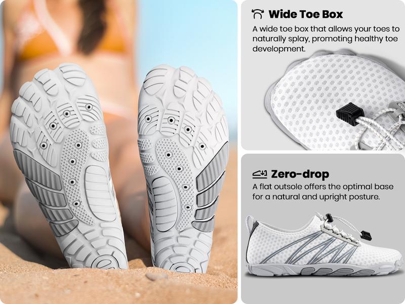 SEEKWAY Water Shoes for Women Adult Quick-Dry Aqua Sock Barefoot Men for Beach Swim River Pool Lake Hiking Kayaking Surfing SP001 Watershoes