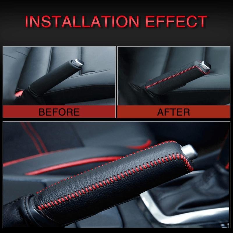 For Honda City, For Civic, For CRV, For BRV, For HRV, For Jazz Or For Accord With This Stylish Faux Leather Hand Brake Cover! Car Accessories