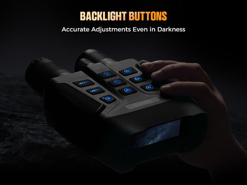 CIGMAN CNV01 4K Night Vision Goggles, Binoculars with 3.99" Large Screen, 5000mAh Battery, f/1.0 Large Aperture, Compass, 32GB Card, Flashlight, 5X Zoom,Hunting,camping,Birthday gift,gift for man,TikTokShopSpringGlowUp