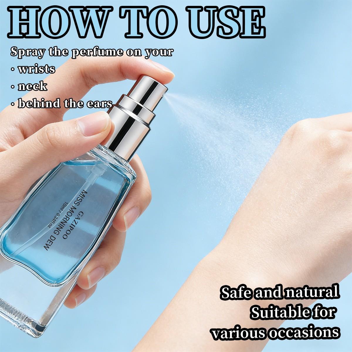 Women's Spray Perfume Oil, Floral Fruit Scented, Rose Peach Lemon, Long-Lasting, Travel Size 10ML, Ideal for Dates Parties Daily Use