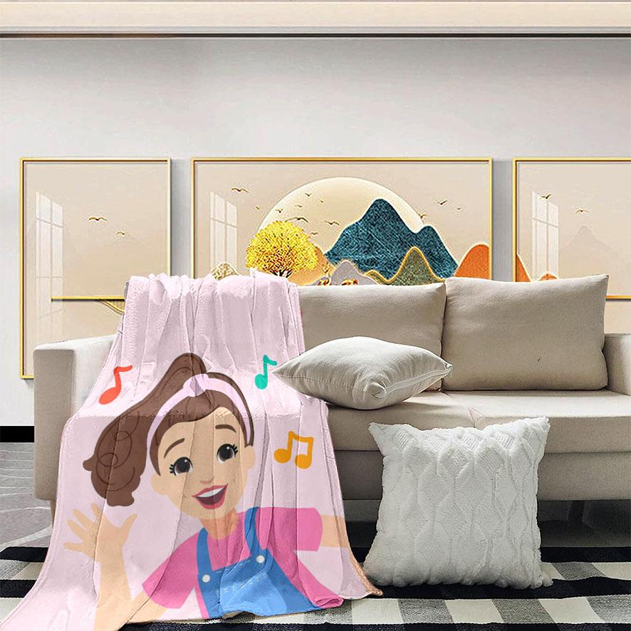 Rachel Theme Flannel Blanket, Large Soft Lightweight Warm, Perfect for Bed Sofa Office Camping Travel, Christmas Winter Gift