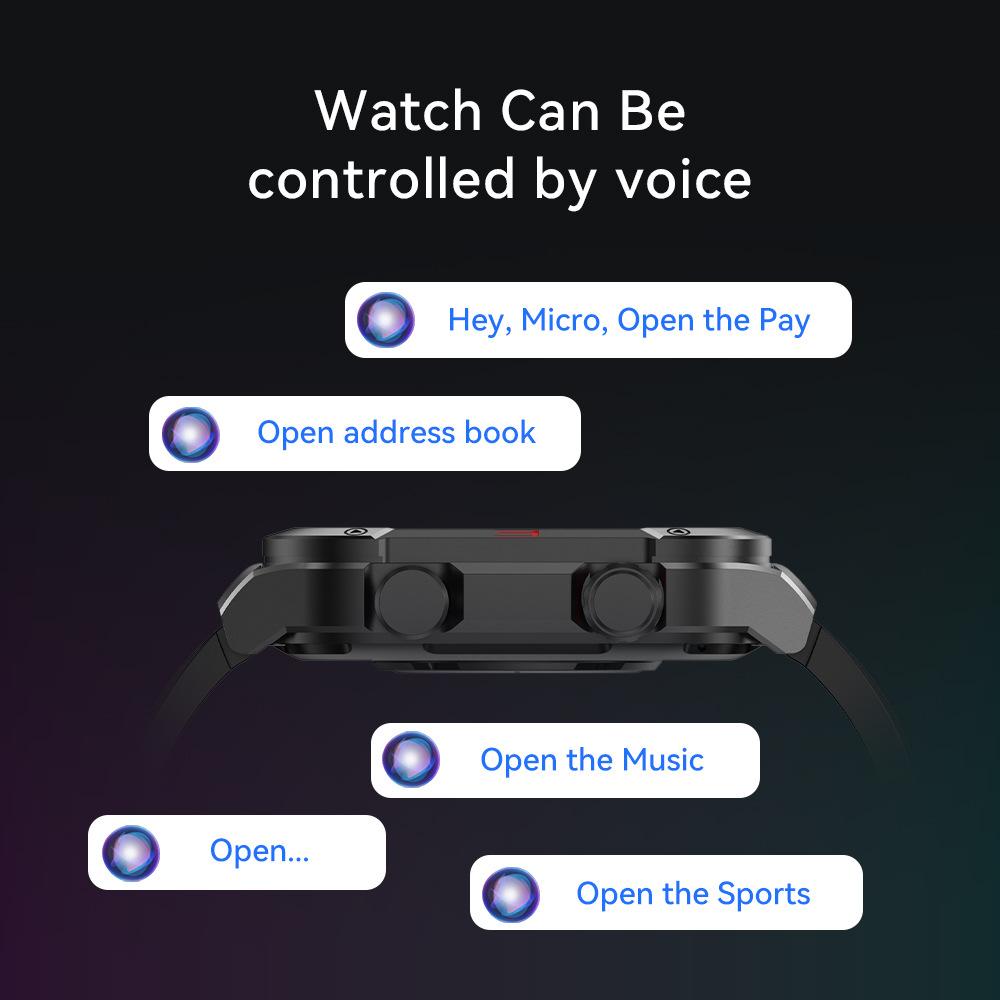 Smart watch voice control music playback heart rate motion detection waterproof band hd fitness answer call s320b