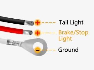 GOOACC 6Inch Oval Trailer Tail Light 4PCS 10LED White Red Stop Turn Signals Reverse Lights w/Surface Mount Grommets Plugs IP67 Waterproof for Truck RV Tractor