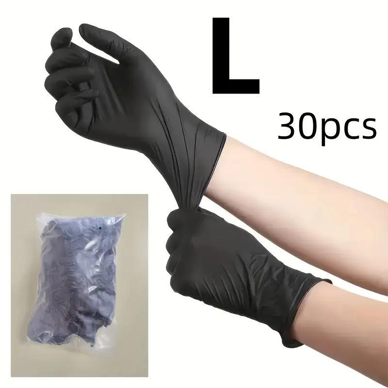 Deep Nitrile Disposable Gloves, Lightweight Multi-Functional Household Kitchen Gloves, Lead-Free, Alcohol-Free, Essential for Home Cleaning, Pet Care & Hair Dyeing