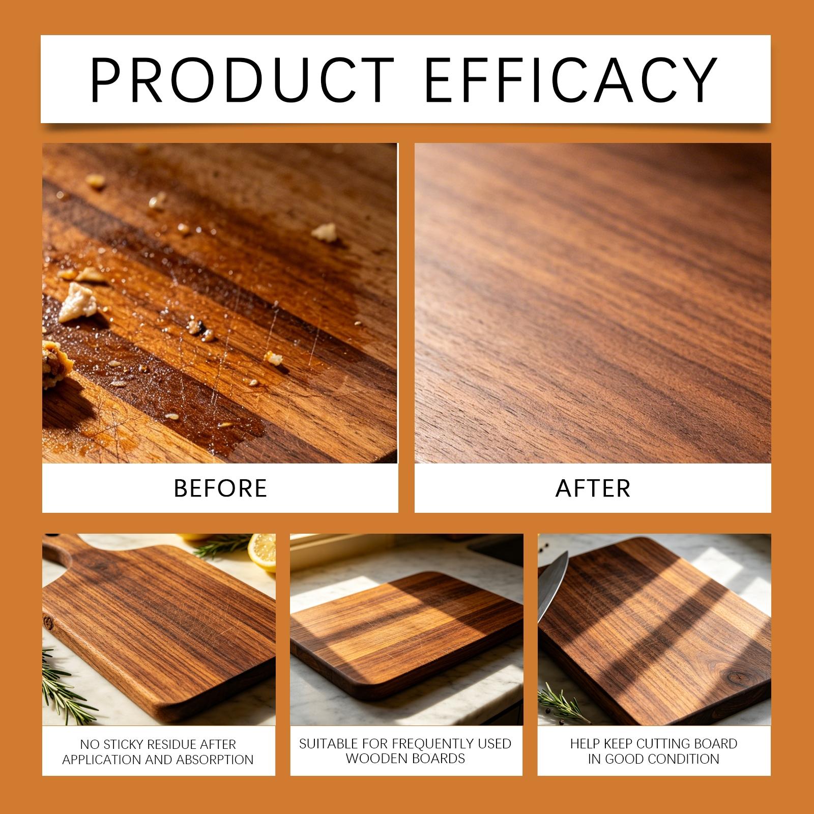 Cutting Board Care Solution, Gentle Daily Use, Scratch Removal, Polishing, Brightening, Essential Kitchen Maintenance Liquid