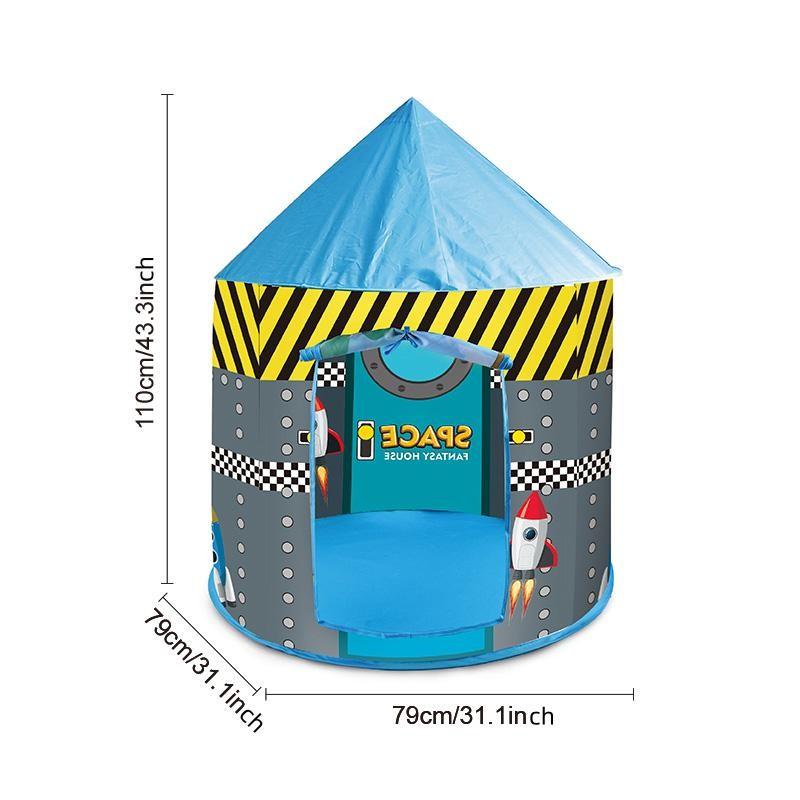 Kids Fun Yurt Play Tent, Portable Outdoor Playhouse, Beach Castle Toy for Boys & Girls, Perfect Christmas Halloween Holiday Gift