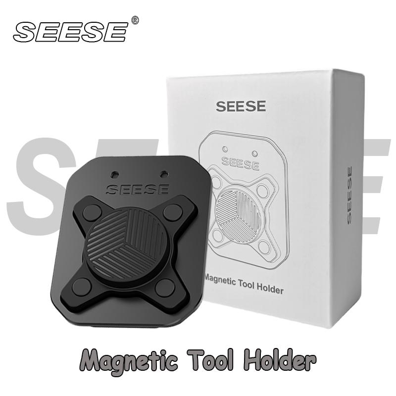 SEESE Magnetic Tool Holder -Strongest Neodymium Magnet Belt Clip Organizes Screws, Nails, Wrenches, Pliers, Drill Bits in Seconds，No More Lost Tools,Holiday gifts