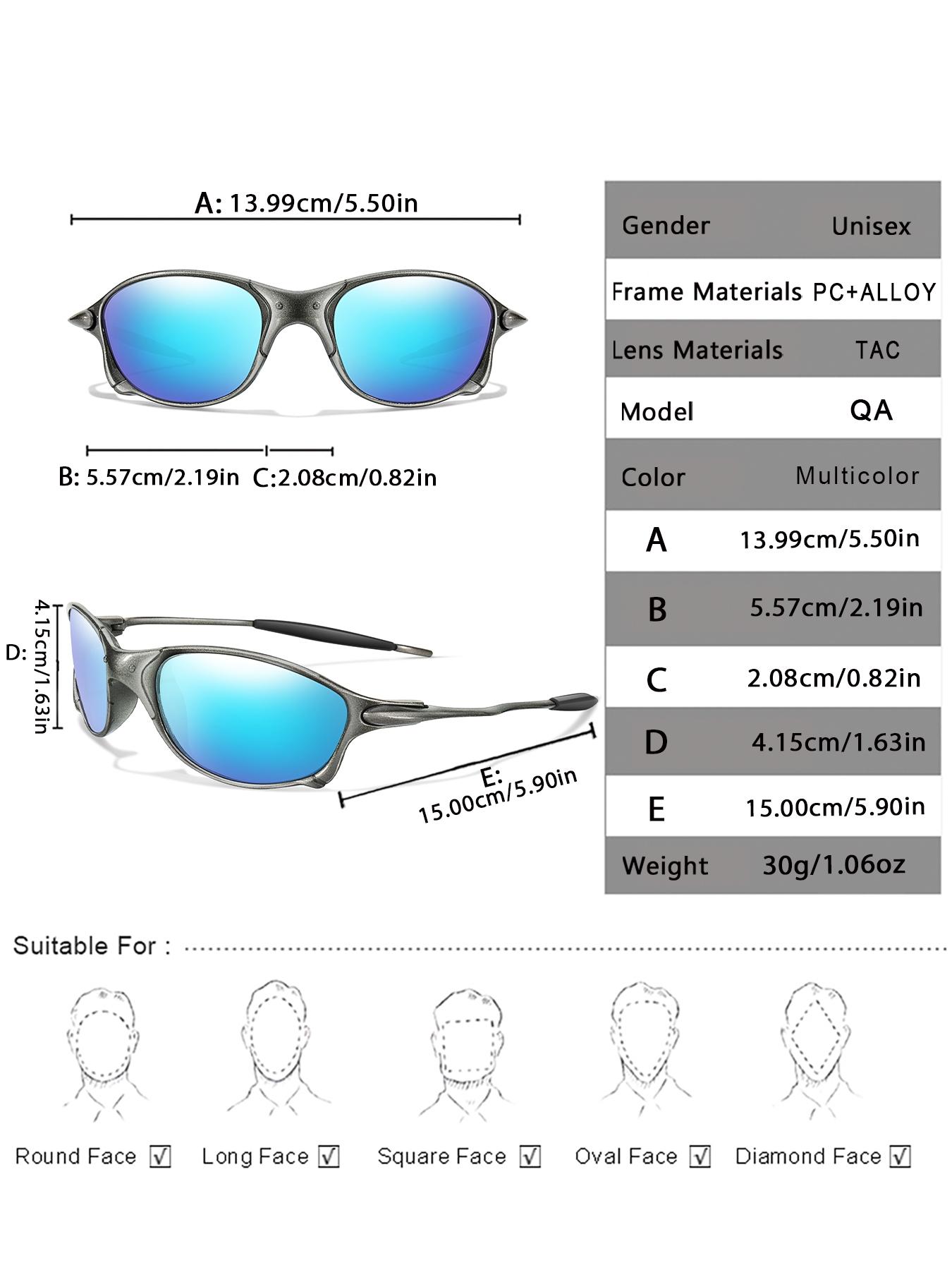 5 Pairs/set Unisex Vintage Oval Frame Vintage Sunglasses, Outdoor Sports Sunglasses, Fashionable Sunglasses for Men & Women for Daily Wear, Tinted Lenses Sunglasses