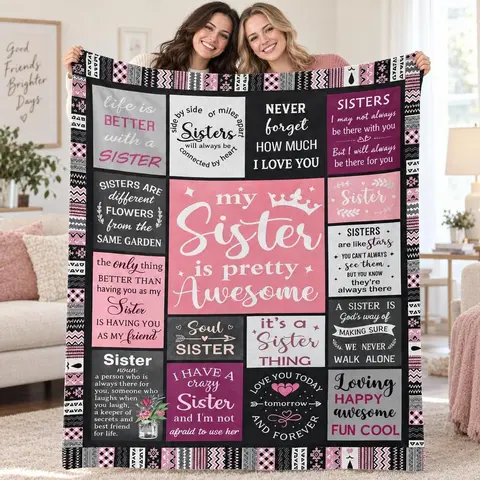 Birthday Gifts for Women Girls Throw Blanket 60"X50", Happy Birthday Decorations for Women, Gifts for Women Birthday Unique, Womens Birthday Gift Ideas for Her Friend Mom Sister Grandma Wife