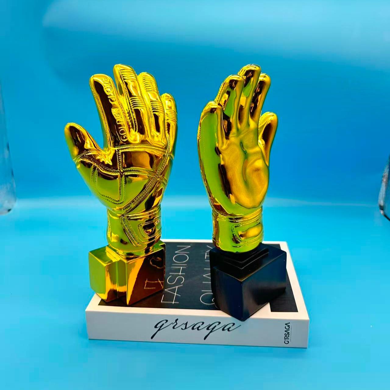 World Cup Golden Glove Award Trophy Model, Football Match Commemorative Fan Souvenir, Collector's Item, No Precious Metal Plating
