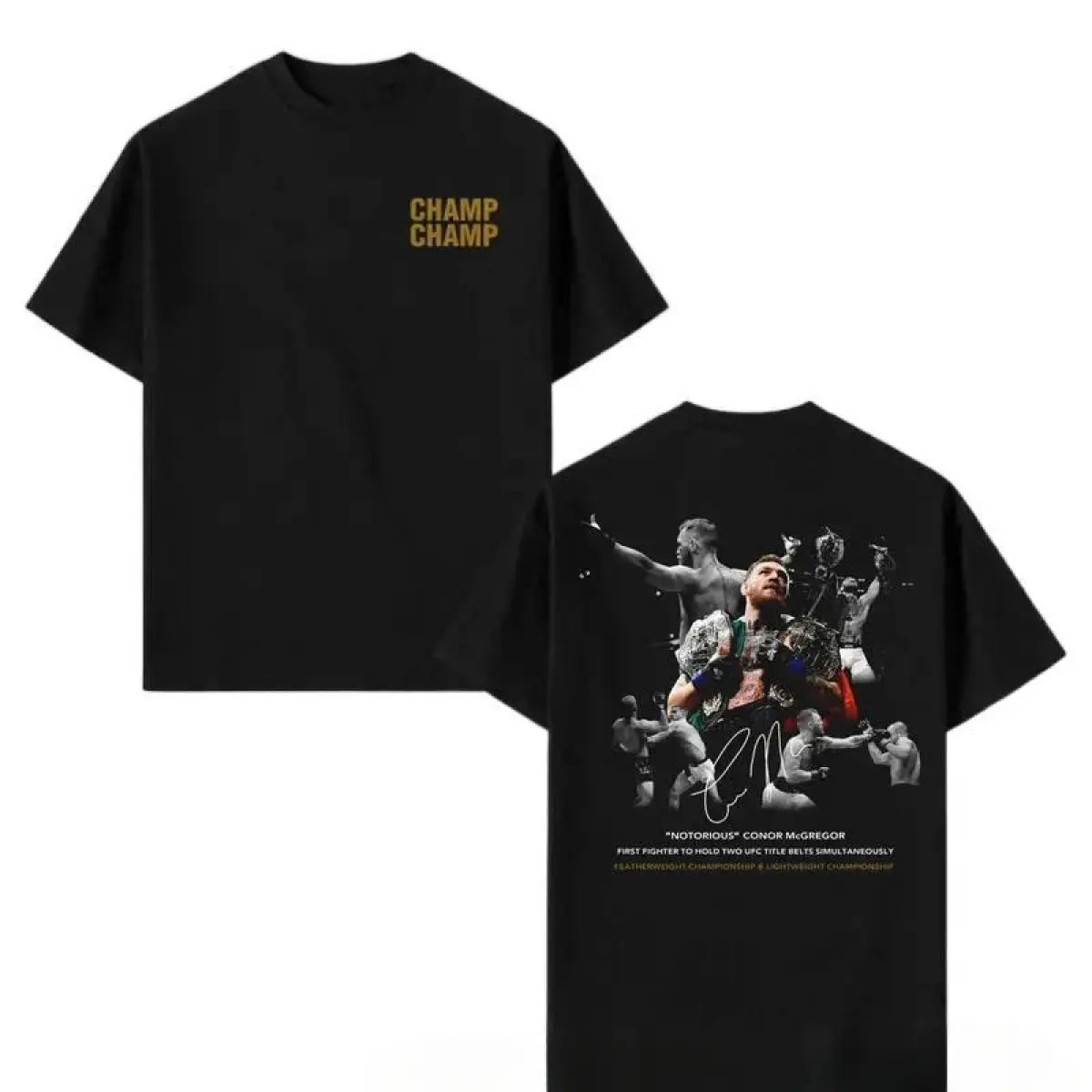 [Graphic Tee]Conor McGregor UFC 2-Sided T-Shirt Vintage 90s MMA Champion Graphic Tee street wear