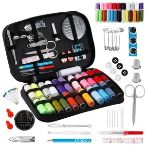 Large Sewing Kit Set, Home Handcraft & Knitting Supplies, Multi-Color Threads, Portable Fabric Case with Stainless Steel Needles – For Daily Mending & DIY