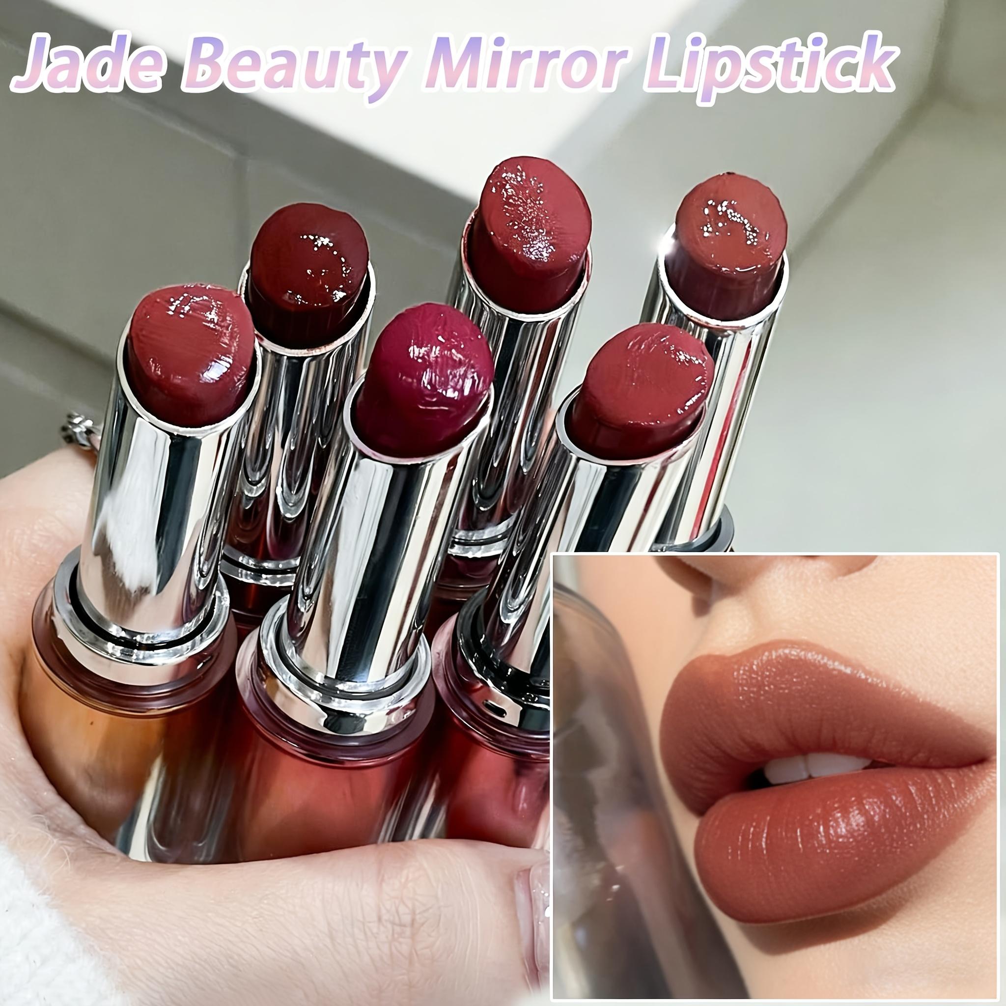 [Moisturizing Tinted Lip Balm] HERORANGE New Mirror-Finish Moisturizing Plumping Tinted Lip Balm, Hydrating Daily Lipstick with a Watery Glow, Cinnamon Milk Pudding Lip Balm, Fade-Resistant, Smudge-Proof, Long-Lasting Hydration, Glossy Solid Lip Gloss, Mo