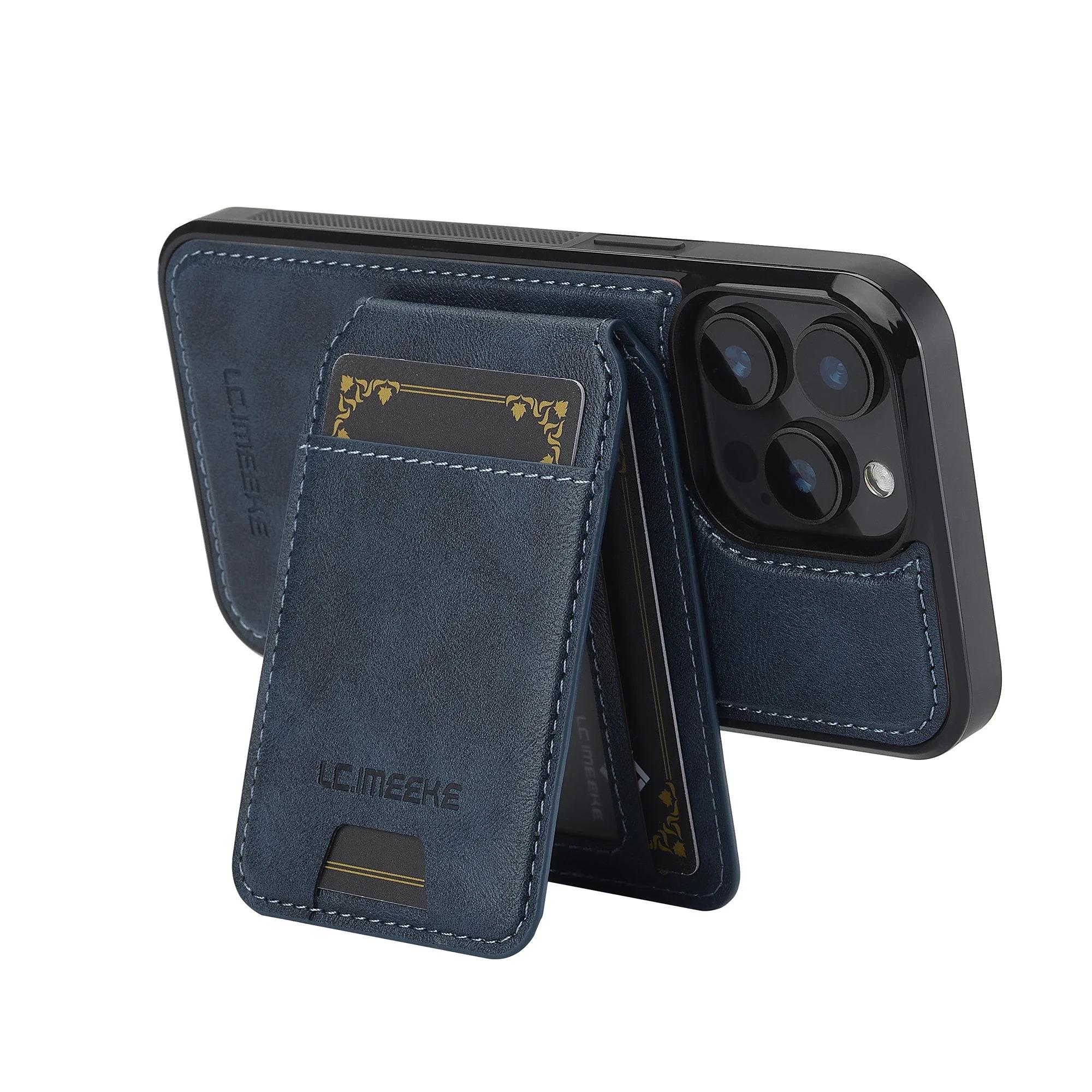 Detachable Magnetic 2 In 1 Leather Case For iPhone 16E 17 1615 14 13 12 11 Pro  Card Pocket Phone Cover