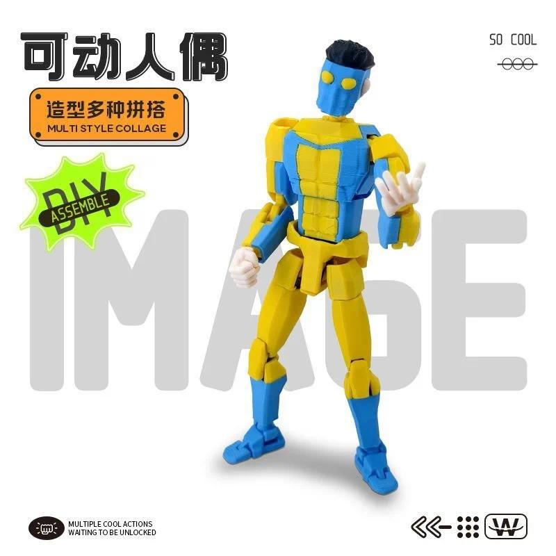 Invincible Mark Lucky 13 Multi Joint Movable Action Figure Diy Assembled Collectible Toy For Adult Holiday Surprise Gift