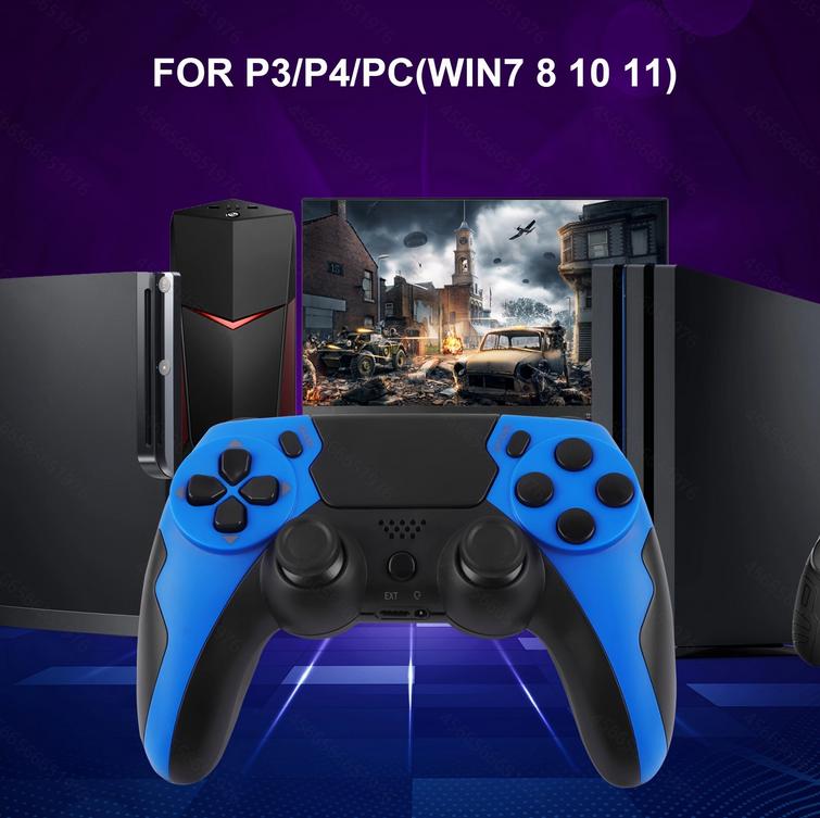 YLW Wireless Controller Father's Day Gift,BTWireless Controller for PS4/PS4 Slim/PS4 Pro/PCM Multi-Function Gaming Controller with Touchpad and Triangle Light,Men's Gifts,Gaming Accessories games retro handheld gear