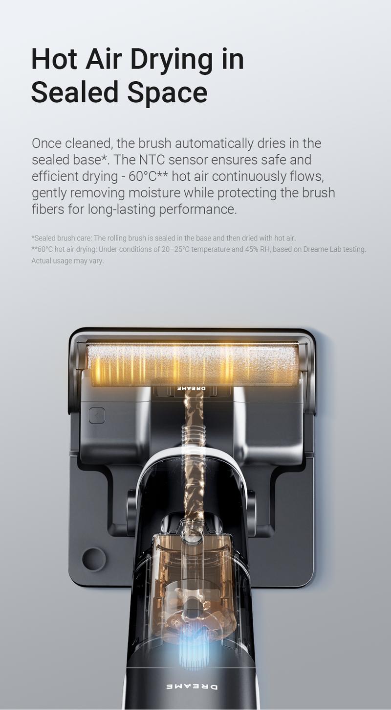 DREAME H14 / H12 Pro FlexReach Vacuum Mop, Wet and Dry Vacuum, 180° Lie-Flat Cordless Vacuum Mop Combo, 140°F Brush Washing, Fast Hot Air Drying in 5 Mins, Great for Sticky Steam Messes Cleaner Self Cleaning System Deep Cleaning Machine