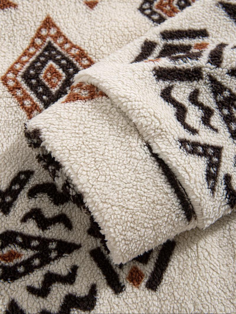 Men's Fall Winter Fleece Printed Hoodie Sweatshirt Set, Sporty Long Pants, Couple Matching Clothing, Casual Fashion