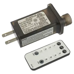 30V 6W 8 Mode LED Controller with Memory Function and IR Remote Control Low Voltage Transformer for Holiday String Lights,not Fit for 8 Mode with Control Box and 1 Mode String Light(1 pcs)