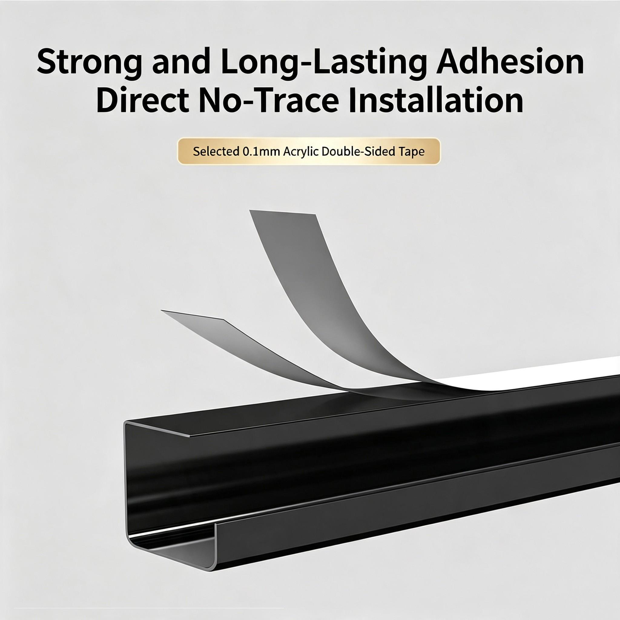1pc Under Desk PVC Cable Management Tray, Adhesive No Drill Damage-Free Wire Organizer,Large Capacity Sturdy PVC Cable Holder for Office,Home Office & Standing Workstations,Cable Management Tray,Black,40cm/15.7in