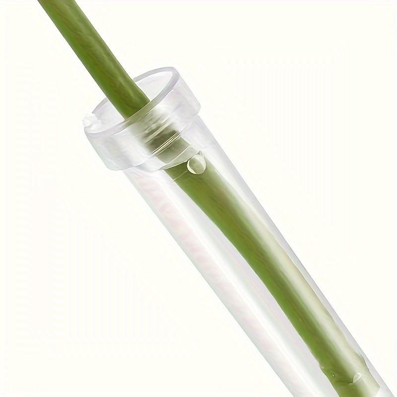 30pcs Floral Stem Water Tubes Plastic Flowers Vials Stem Water Tube Small Rose Water Holder Florist Supplies For Flower Arrangements Decoration