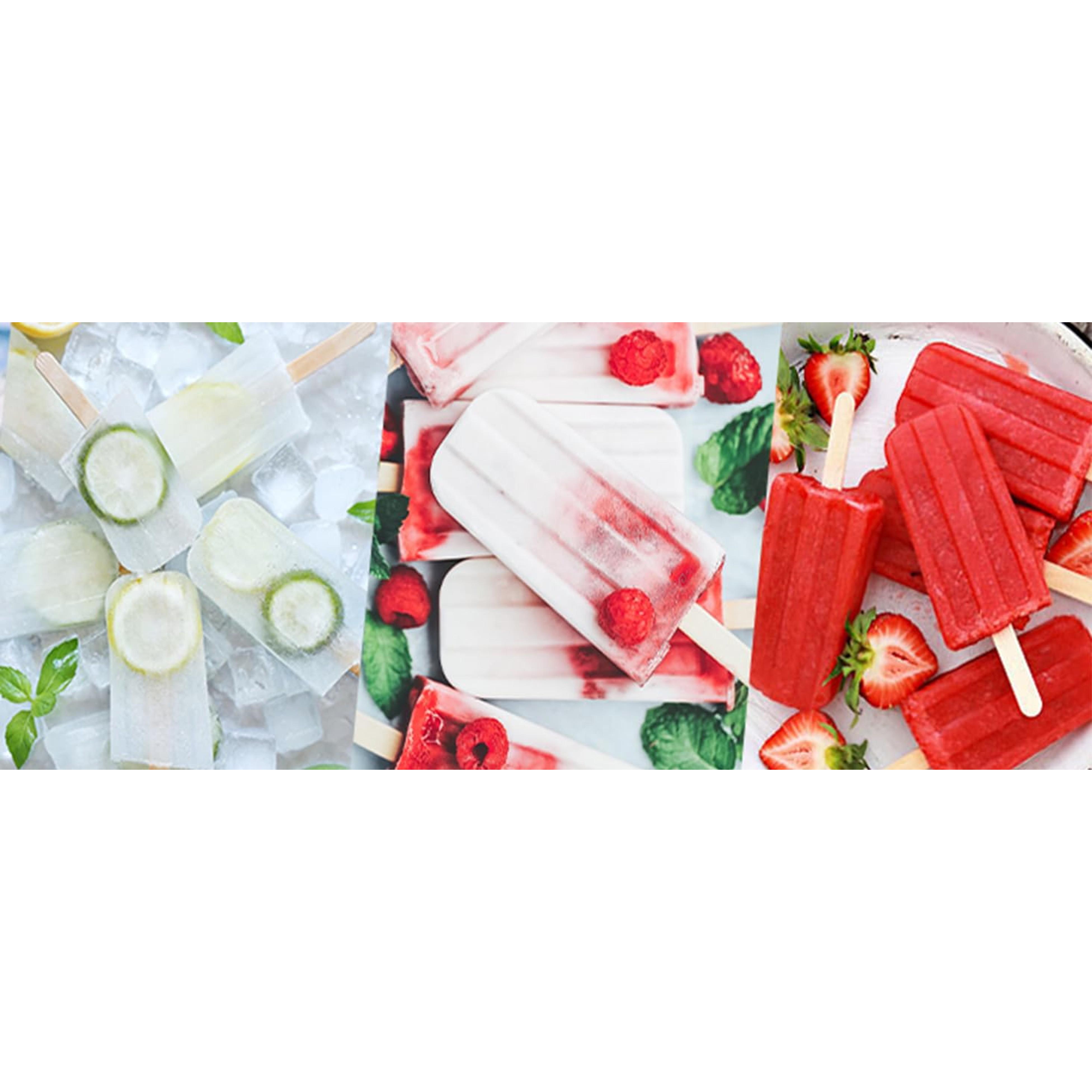 [Summer Essentials]Silicone Popsicle Molds 10 Pcs Ice Pop Maker Molds with 10 Reusable Sticks, Cleaning Brush and Funnel - Homemade Easy-Release Reusable Popsicle Moulds Shapes (Pink)gift