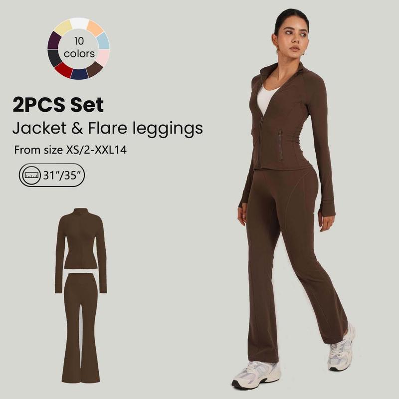 GLOWMODE 2PCS Slim-It BBL Jacket and 31"&35" Flare Leggings Daily Set TikTokShopBlackFriday GLOWMODE 2PCS Slim-It BBL Jacket and 31"&35" Flare Leggings Daily Set TikTokShopBlackFriday