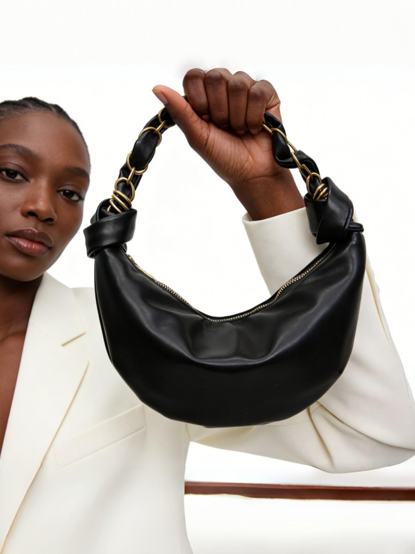 Fashion Crescent Handbag Simple Commuter Versatile Shoulder Bag, Stylish Crossbody Purse for Daily Use, Elegant Single Strap Design