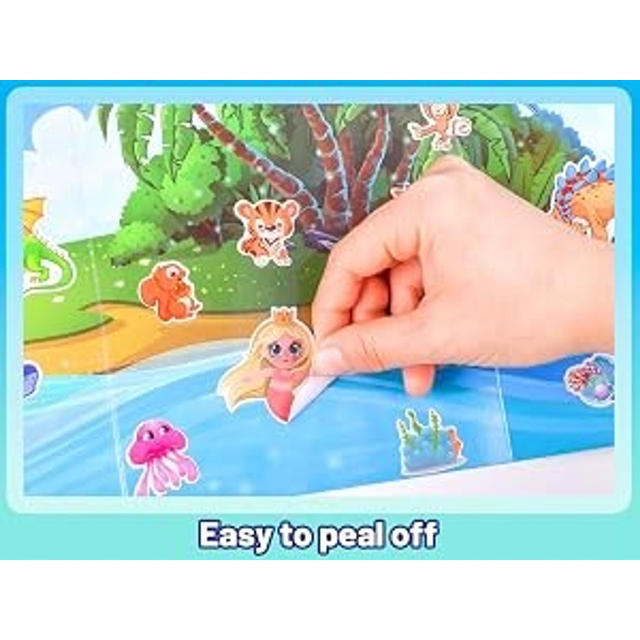 3200+ PCS Stickers for Kids, 102 Sheets Cartoon Animal Stickers for Toddlers, 18 Theme Reward Cute Stickers for School Teachers Students Parents, Scrapbook Journal Gifts Decor