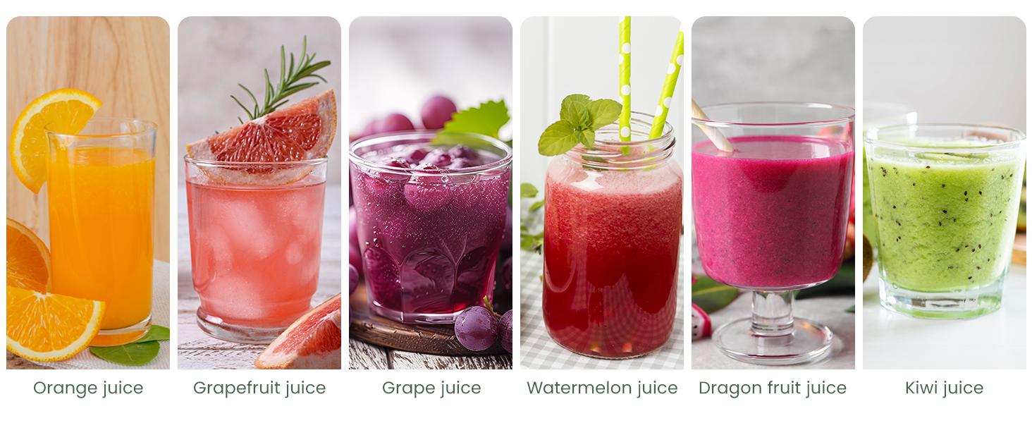 Sunvivi Dual Head Electric Citrus Juicer, Plug-in Model Juicer Machine with Power Cord & Cleaning Brush, Portable Lemon Squeezer for Fresh Orange, Lemon, Lime, Kiwi, Grapefruit, Easy to Clean & Use