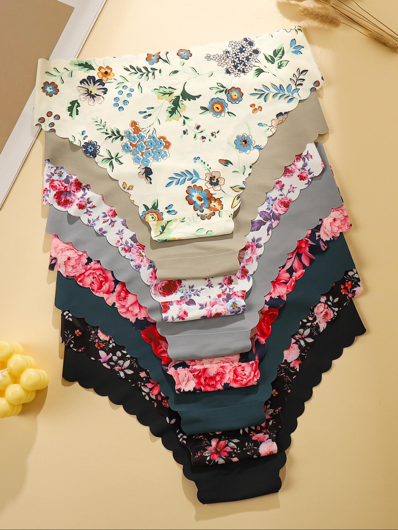 Women's Leopard Print Panties Set, Breathable & Lightweight Design, Seamless No Show, Natural Waist Comfort Fit, All-Seasons Wear, Pack of 8