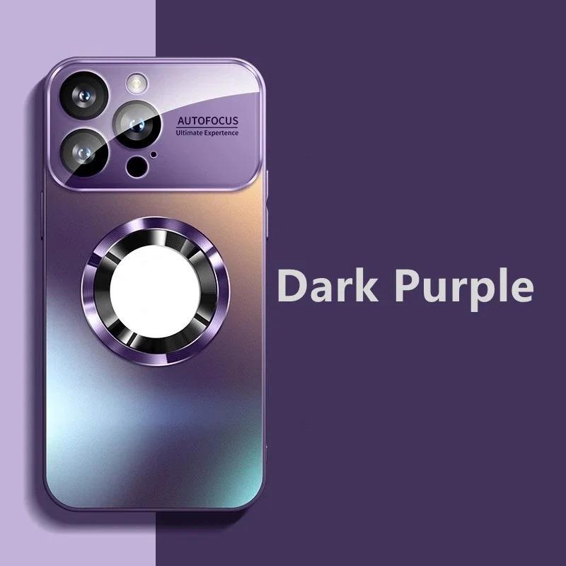 2026 New Titanium Metallic Matte Case For iPhone 17 Air 16 15 14 13 12 11 Pro Max Plus For Magsafe Lens Camera Protection Cover Cellphone Protective