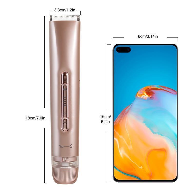 Electric Hair Removal Tool, 1 Box Rechargeable 2 in 1 Body & Facial Hair Removal Dual Head Shaver, Waterproof Hair Removal Machine for Armpits and Legs,father'sdaygifts,summerhairstyles